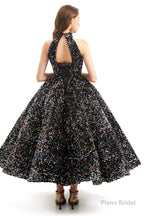 Long Sleeves Sequins Backless O Neck Quinceanera Dresses