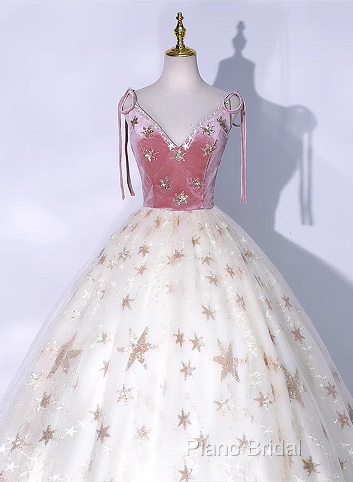 Lovely Ivory Tulle Ball Gown Straps Party Dresses, Ivory Sweet 16 Dresses Formal Dresses Secondary image