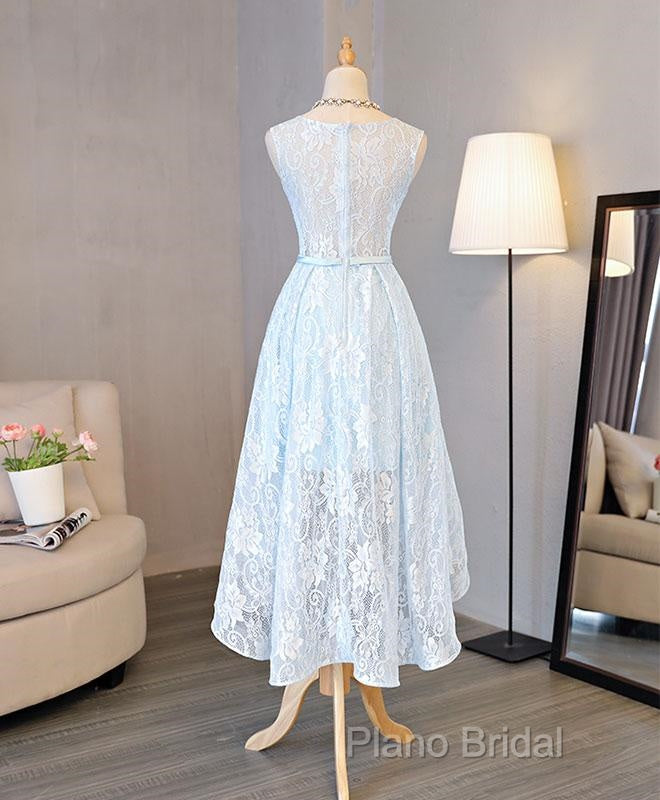 Lovely Light Blue Lace Party Dresses , Blue Formal Dresses Secondary image