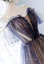 Lovely Tulle Offshoulder Short Formal Prom Dresses, Lace Up Homecoming Dresses