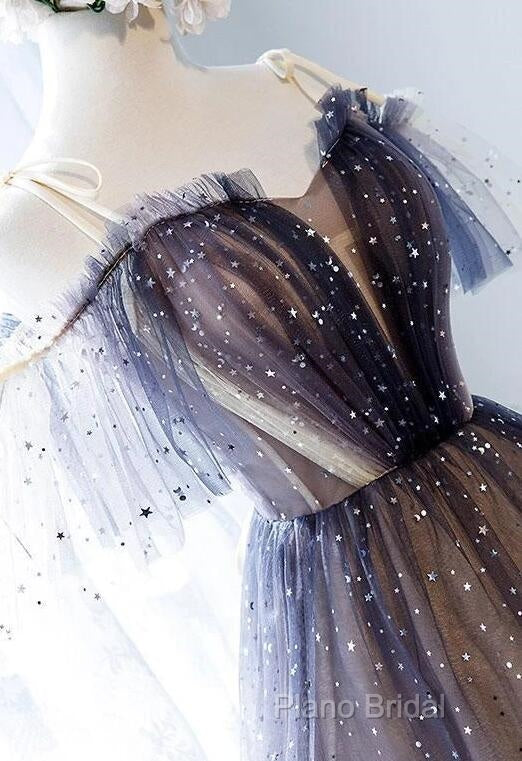 Lovely Tulle Offshoulder Short Formal Prom Dresses, Lace Up Homecoming Dresses