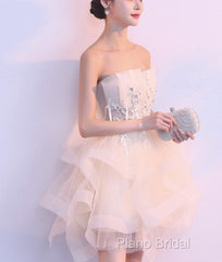 Lovely Tulle Short Party Dresses, Cute Teen Junior Formal Prom Dresses