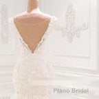 Luxurious Off the Shoulder Mermaid Wedding Dress New Arrival Lace AppliquesBridal Gowns