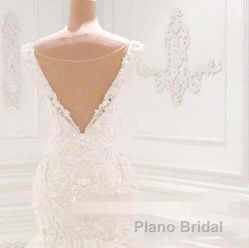 Luxurious Off the Shoulder Mermaid Wedding Dress New Arrival Lace AppliquesBridal Gowns