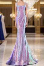 Luxurious Shiny Long Sequin Formal Prom Dresses