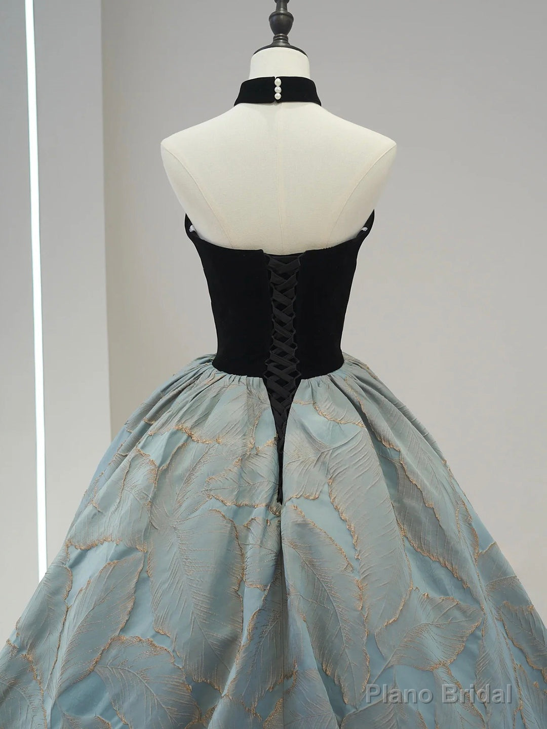 Beautiful Strapless Jacquard Floor Length Prom Dresses, A-Line Sweetheart Neck Formal Dresses