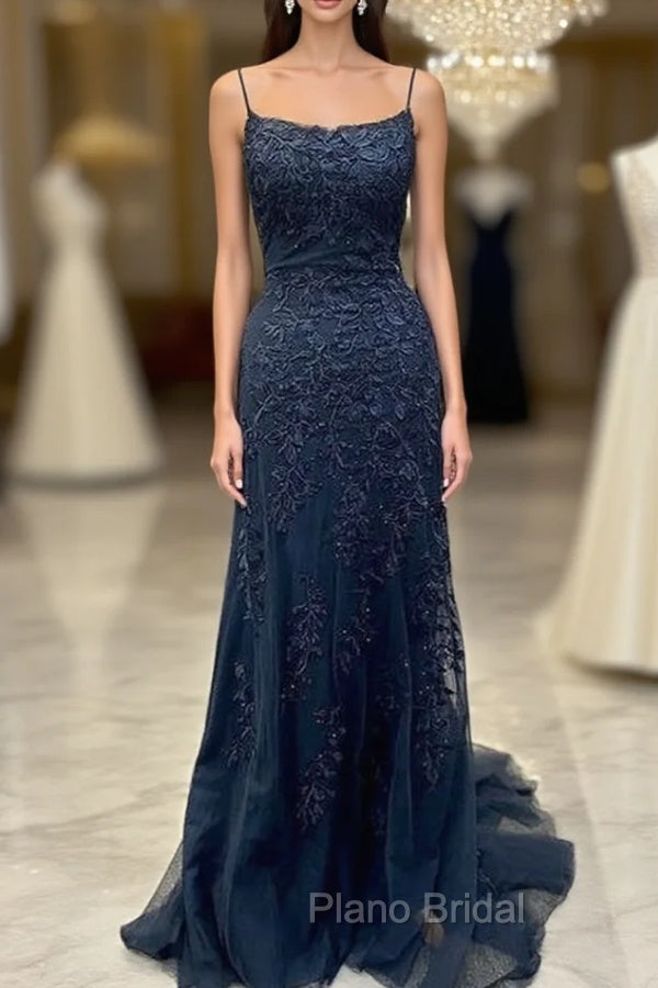 Mermaid Lace Appliques Long Formal Prom Dresses Long Formal Dresses Party Dresses Formal Prom Dresses Main image