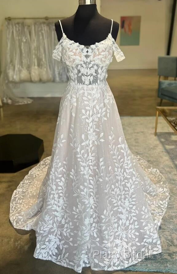 Mermaid Lace/Tulle A-Line Wedding Dresses With Open Back