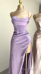 Mermaid Sweetheart Neck Lavender Long Formal Prom Dresses,Formal Evening Dresses