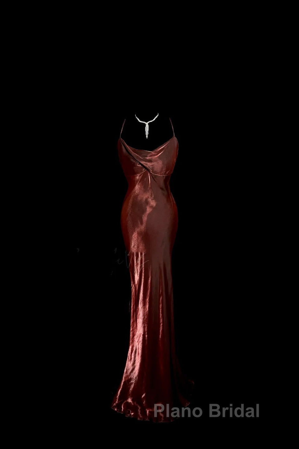 Modest Mermaid Spaghetti Straps Burgundy Formal Prom Dresses Ruffle Long Party Dresses