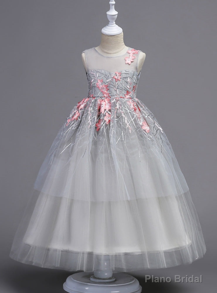 Mothers and daughter Dresses Sleeveless Pattern Flower Bow Bling Sequined Main image