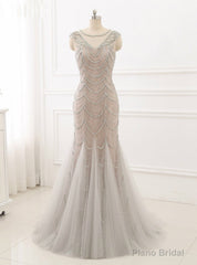 New Evening Dresses Mermaid Formal Women Gowns Lace Beading