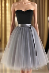 New High Quality Charming Evening Dresses, A-Line Cocktail Formal Prom Dresses, Chiffon Homecoming Dresses, Knee-Length Short Dresses