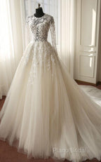 New Style Wedding Dresses Long Sleeves, Bride Dresses, Bridal Gown ,Dresses For Brides