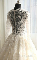 New Style Wedding Dresses Long Sleeves, Bride Dresses, Bridal Gown ,Dresses For Brides