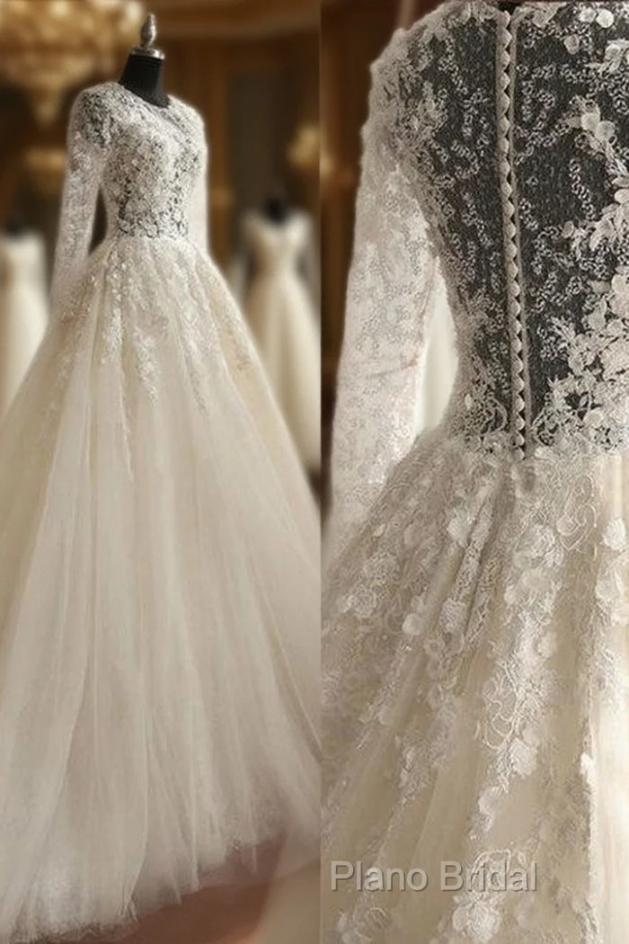 New Style Wedding Dresses Long Sleeves, Bride Dresses, Bridal Gown ,Dresses For Brides Main image