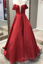 Off Shoulder Floor Length Ballgowns Formal Prom Dresses