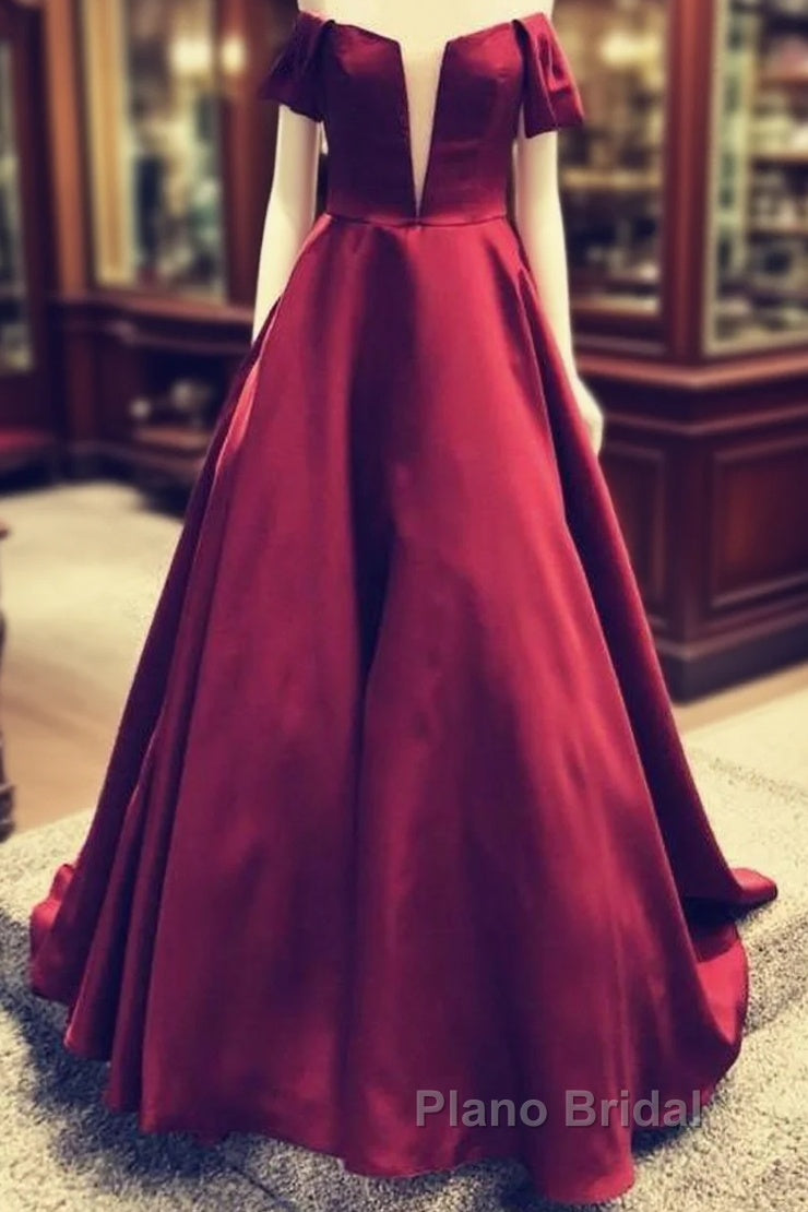 Off Shoulder Floor Length Ballgowns Formal Prom Dresses Main image
