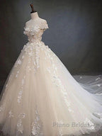 Off Shoulder Lace Long Formal Prom Wedding Dresses