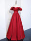 Off the Shoulder Burgundy Long Prom Dresses, Off Shoulder Wine Red Long Formal Evening Dresses