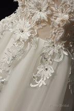 Off the Shoulder Ivory Lace Floral Long Prom Dresses, Off Shoulder Ivory Lace Floral Long Formal Evening Dresses