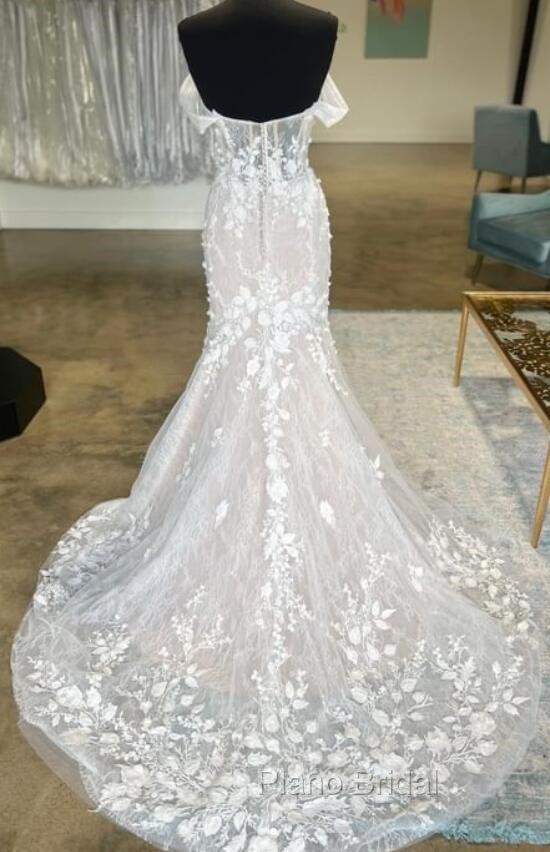 Off The Shoulder Mermaid Lace Wedding Dresses Secondary image