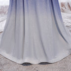 Off the Shoulder Purple Ombre Long Prom Dresses, Off Shoulder Purple Formal Dress