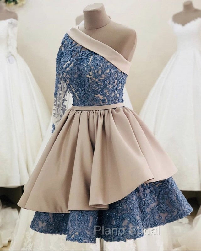 One Shoulder Ball Gown Ruffles Appliques Dresses Secondary image