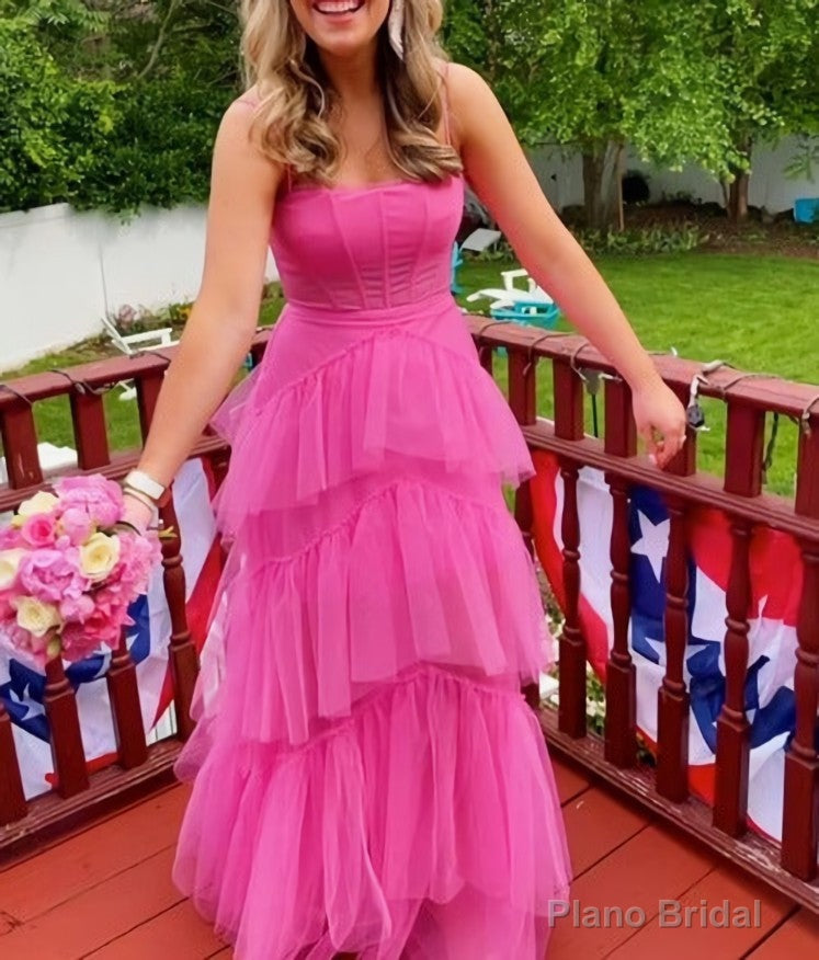 Pink prom dress Evening Gown Long Prom Dresses Main image