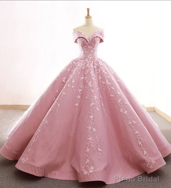 Ball Gown Pink Quinceanera Dresses Sweet 16 Dresses Lace Up Main image