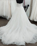 Plus Size Tulle Sweetheart Embroidery Wedding Dresses