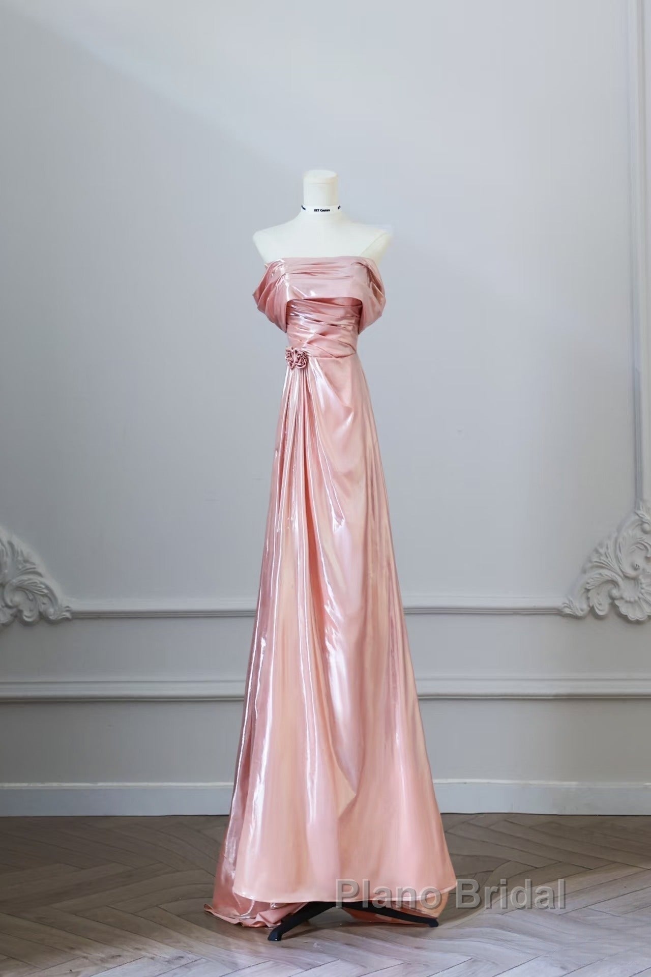 Pretty A Line Off The Shoulder Sequin Pink Long Formal Prom Dresses Evening Gowns