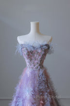 Pretty A Line Sweetheart Tulle Long Formal Prom Dresses Evening Gowns