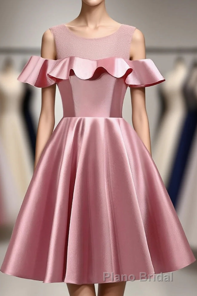 Pink Short Girls Cute Short Formal Prom Dresses Main image