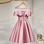Pink Short Girls Cute Short Formal Prom Dresses