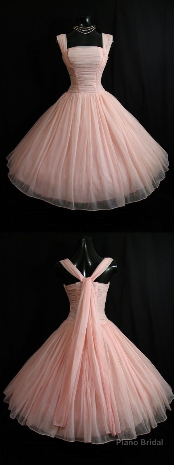 1950S Vintage Dress, Short Homecoming Dress, Pink Homecoming Dress, 2025 Party Dress Main image