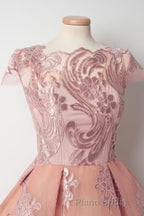 Cap Sleeves Junior Pretty Appliques Short Sweet 16 Formal Prom Dresses