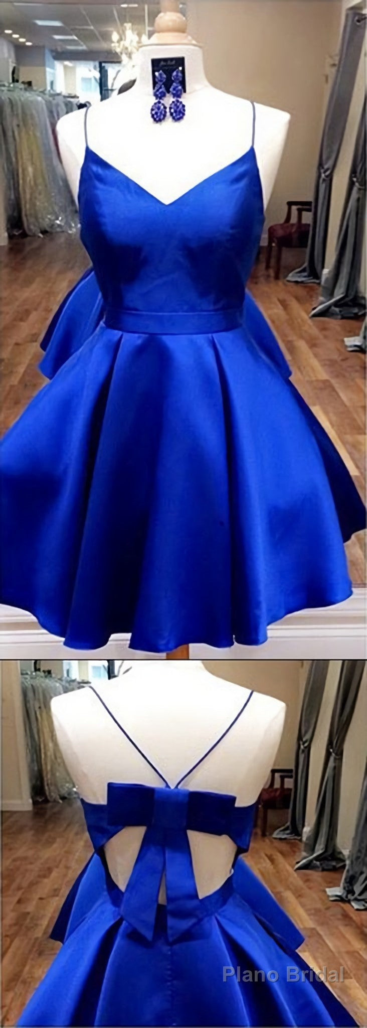 Royal Blue Short Cute Fashion Homecoming Dresses Secondary image
