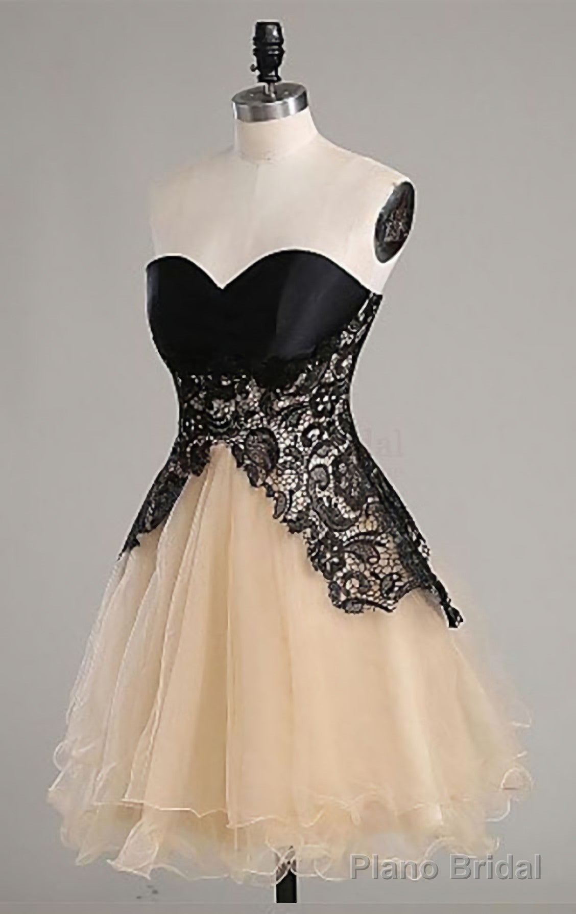 Black Lace Sweatheart Cute Short custom Elegant Wowen Short For Teens Prom Dresses Main image