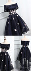 Short Prom Dresses, Black Prom Dresses, Lace Prom Dresses, Black Lace Prom Dress