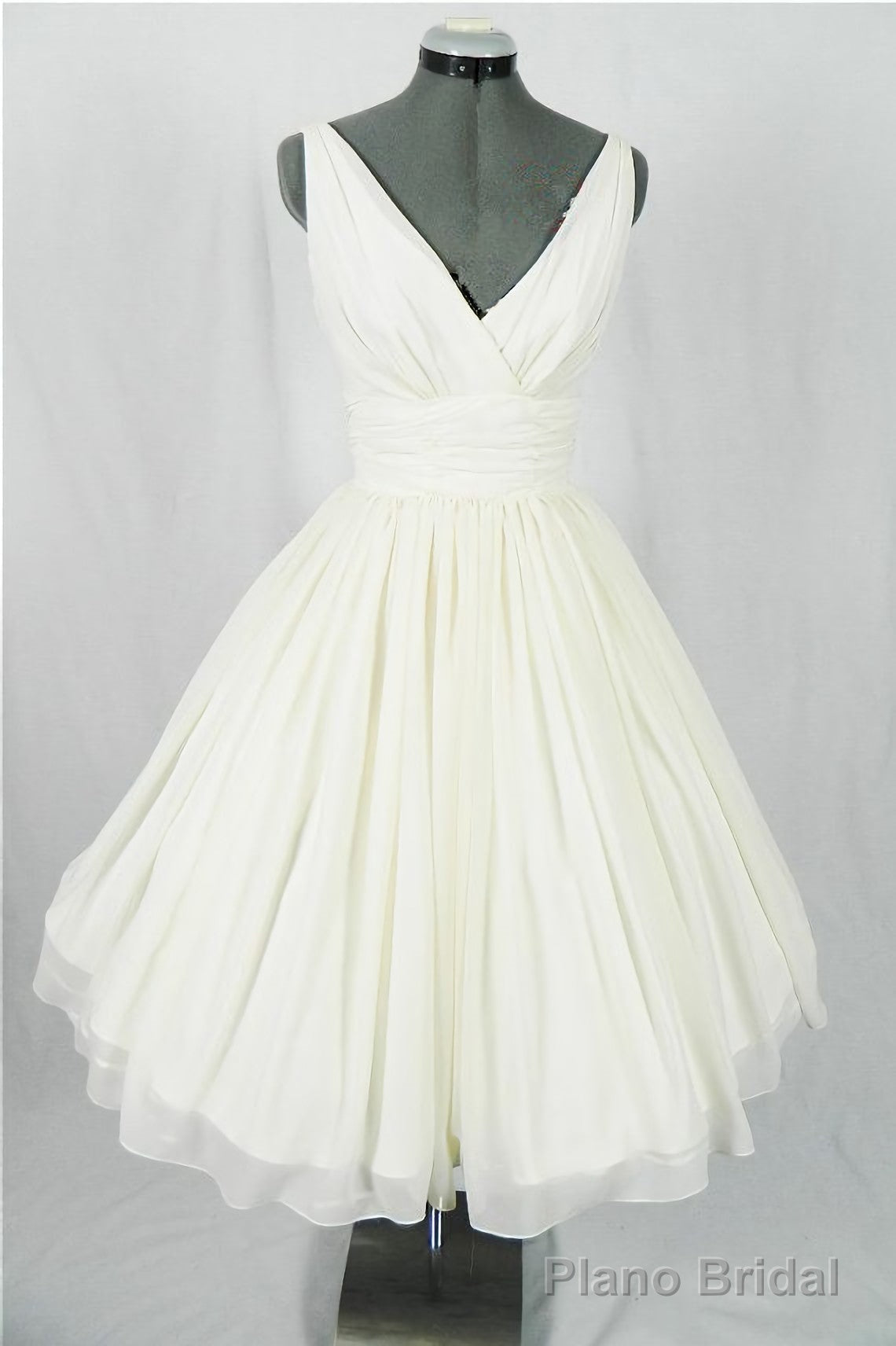 New Arrival V Neck Ivory Simple Short The Charming Chiffon Heomcoming For Homecoming Dresses Main image