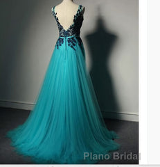 Top Selling Long Open Back Navy Blue Lace Long Women Modest Elegant Formal Prom Dresses