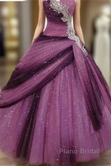 Beautiful Strapless Gorgeous Sequin Shiny Sparkly For Teens Formal Prom Dresses