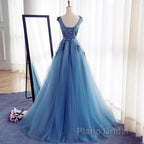 A Line Flowers Long Charming Women Formal Prom Dresses