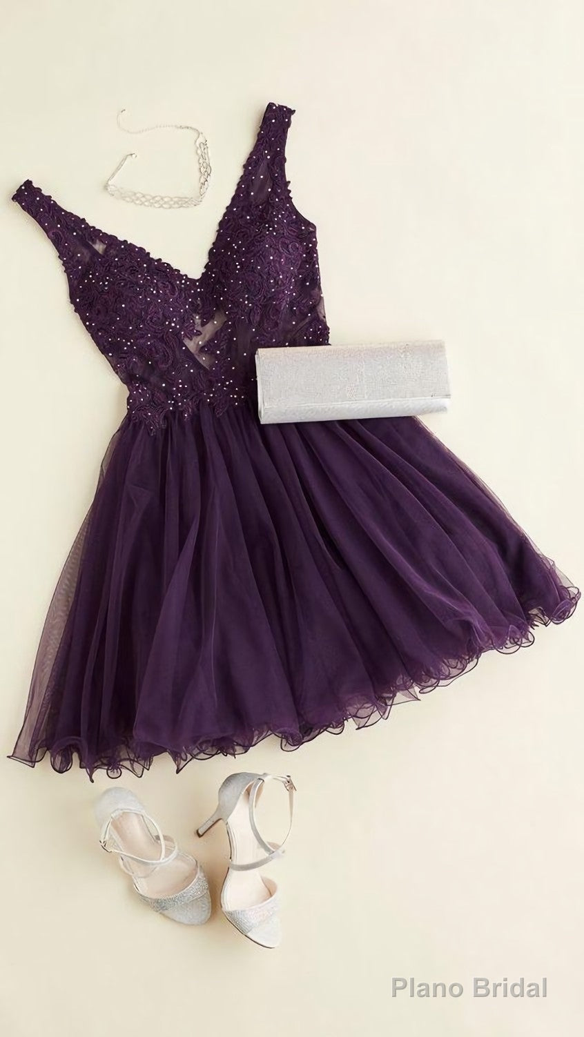 Purple homecoming dress Main image