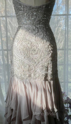 Purple Spaghetti Strap Bodycon Open Back Chiffon Sequin Long Formal Prom Dresses Adult Ceremony Dresses With Appliques