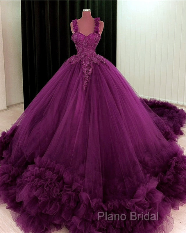 Purple Wedding Dresses Sweetheart Ball Gown Secondary image