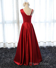 Stylish Satin Long Formal Prom Gown Prom Dresses