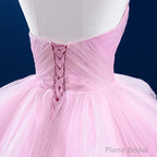 Quinceanera Dress Simple Tiered Ball Gown Elegant Lace Up Long Evening Dresses with Diamonds