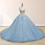 Quinceanera Dresses Spaghetti Straps Beading with 3D Butterfly Appliques